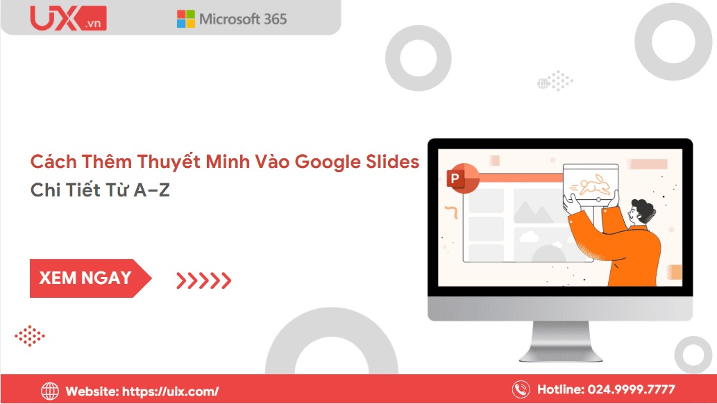 Cách thêm thuyết minh vào trong Google Slides
