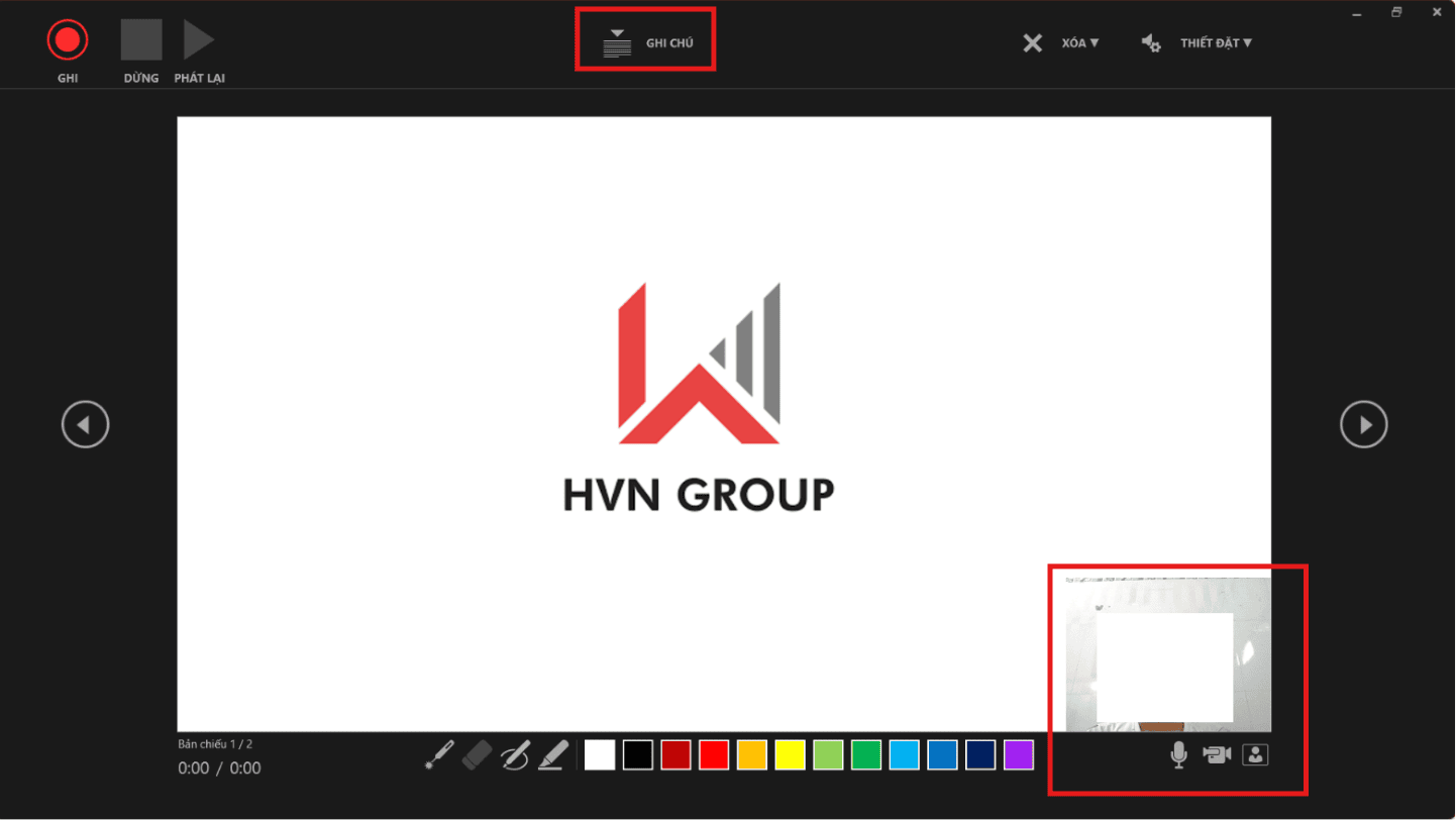 Ghi hình bằng PowerPoint