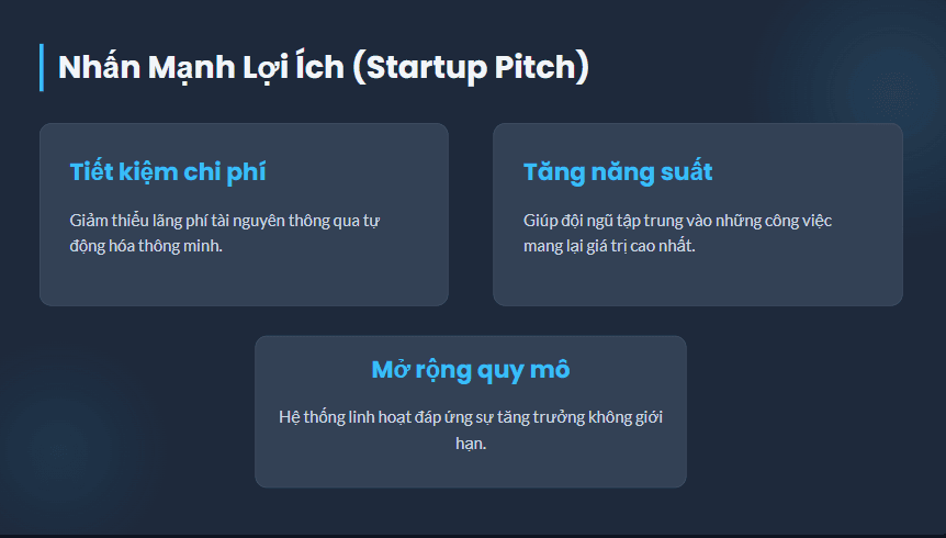 10 Mẫu slide kết thúc bài thuyết trình PowerPoint ấn tượng 9 Kết thúc mang lợi ích