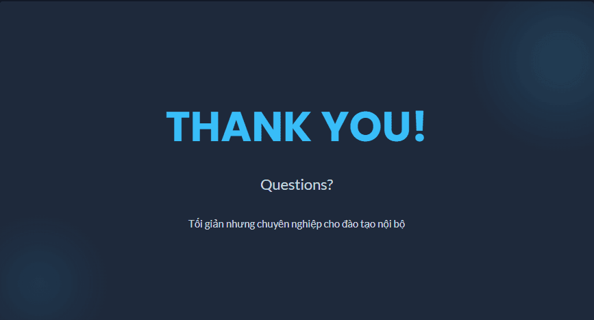 10 Mẫu slide kết thúc bài thuyết trình PowerPoint ấn tượng 3 Kết thúc ngắn gọn