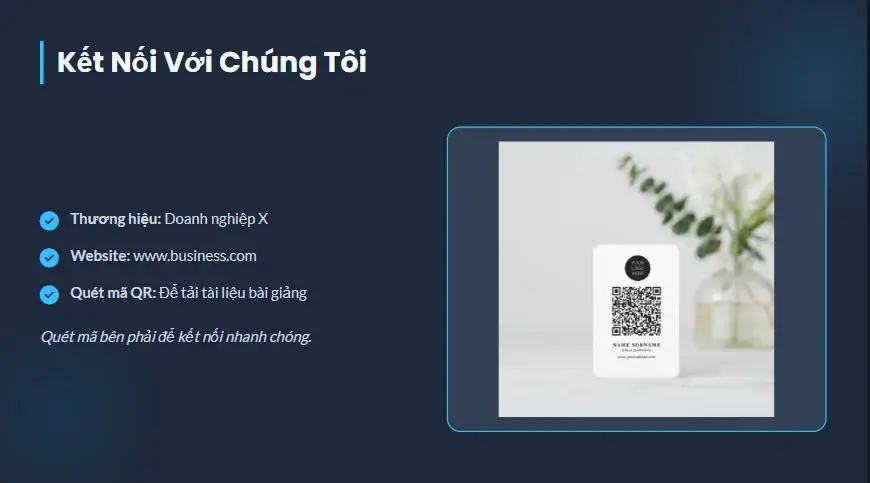 10 Mẫu slide kết thúc bài thuyết trình PowerPoint ấn tượng 11 Kết thúc nhận diện thương hiệu