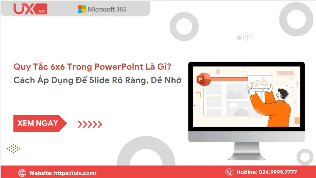Quy tắc 6x6 trong PowerPoint