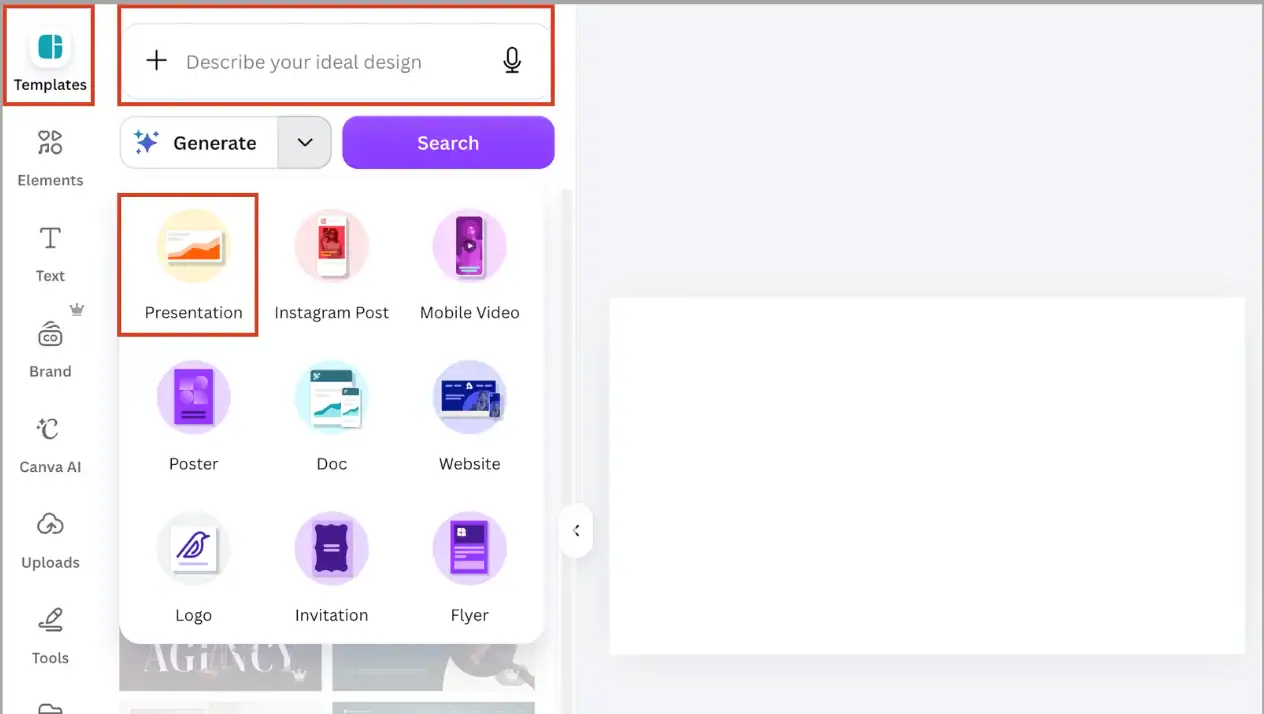 Dùng Canva để tạo Slide AI PowerPoint 
