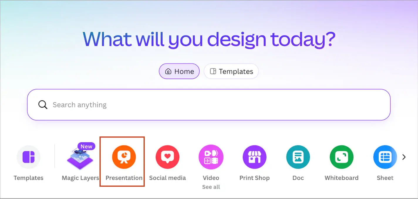 Dùng Canva để tạo Slide AI PowerPoint 