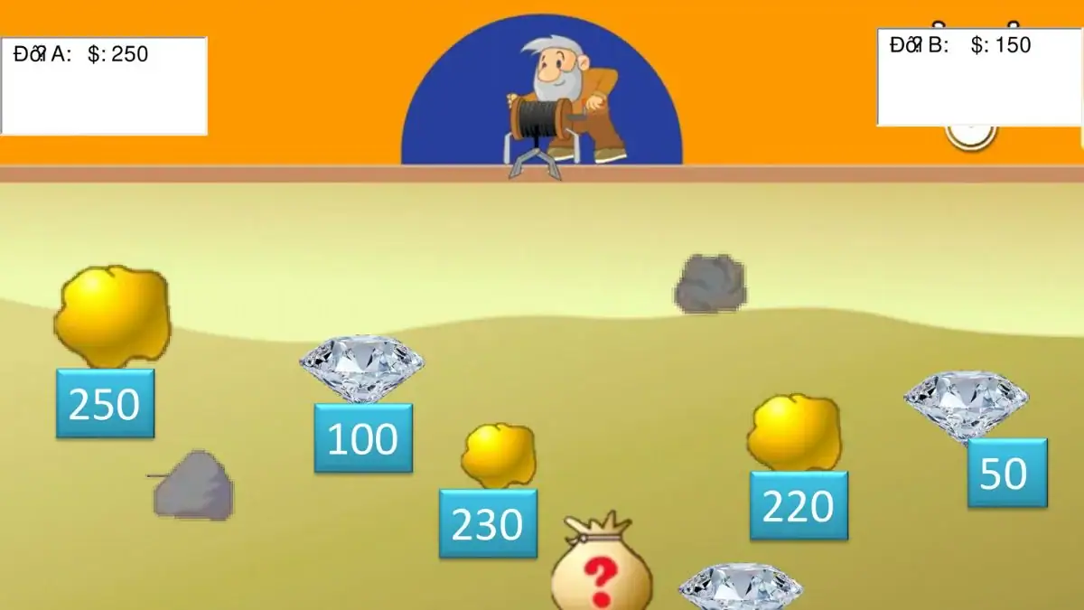Game PowerPoint đào vàng