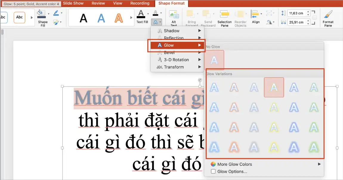 Hướng dẫn 03 cách highlight trong PowerPoint đơn giản & dễ làm 9 Highlight bằng hiệu ứng