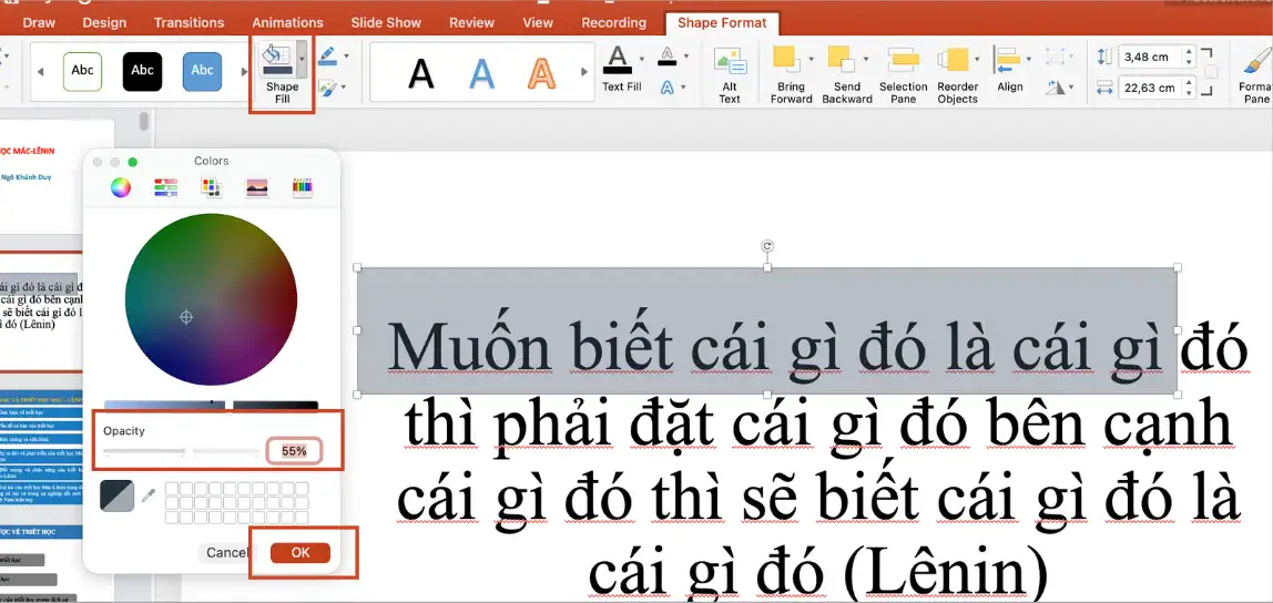 Hướng dẫn 03 cách highlight trong PowerPoint đơn giản & dễ làm 6 Highlight bằng Shape
