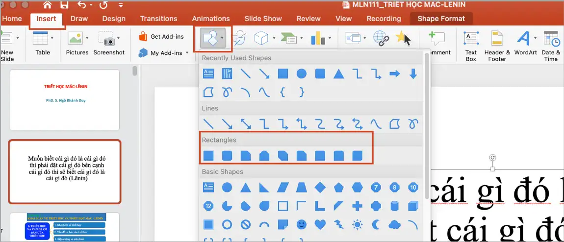 Hướng dẫn 03 cách highlight trong PowerPoint đơn giản & dễ làm 5 Highlight bằng Shape