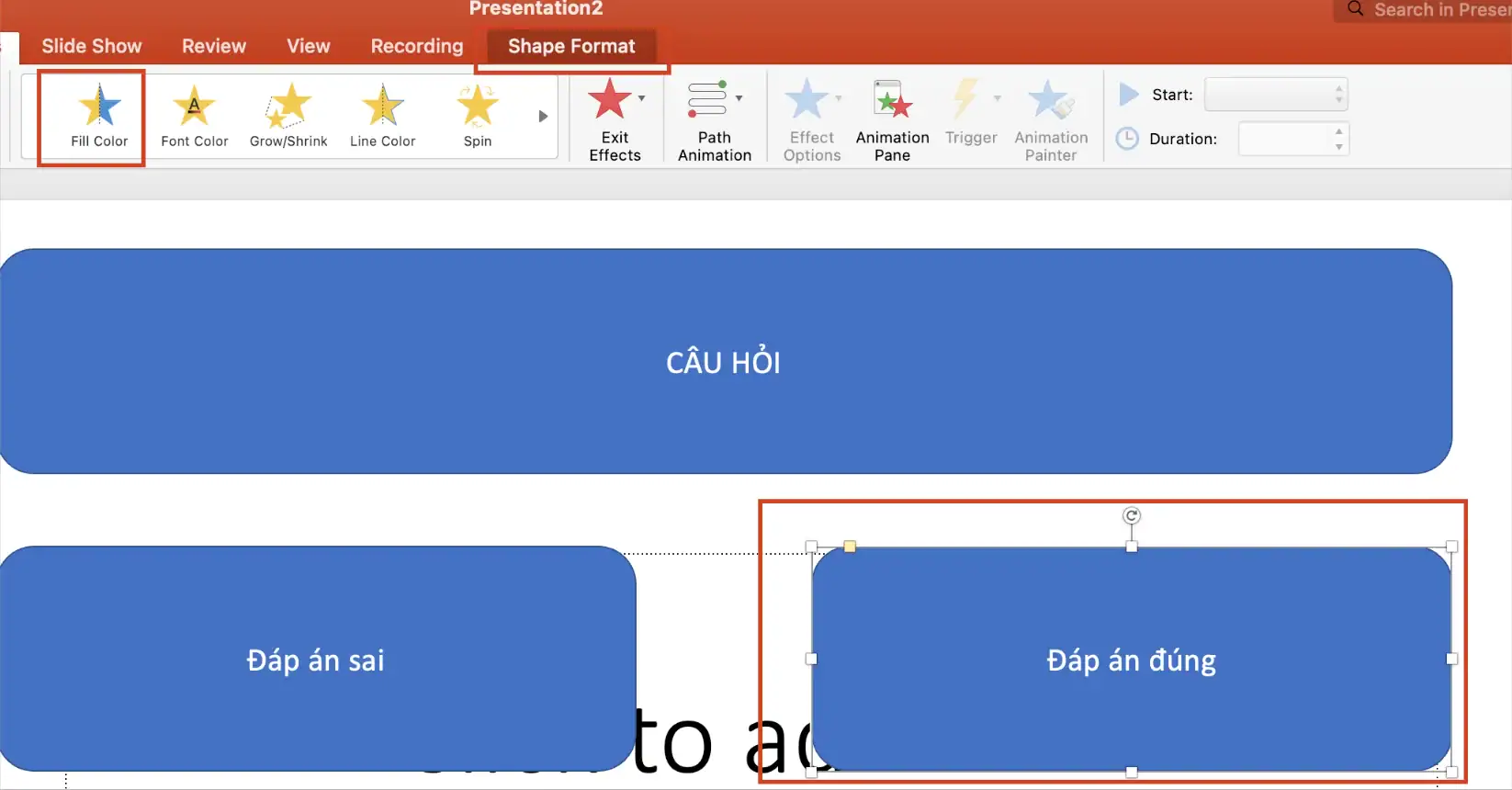 Cách làm trò chơi câu hỏi trắc nghiệm trên PowerPoint chi tiết từ A - Z 7 Hướng dẫn cách làm trò chơi câu hỏi trắc nghiệm trên PowerPoint