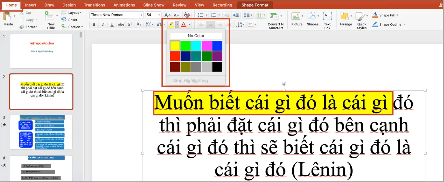 Hướng dẫn 03 cách highlight trong PowerPoint đơn giản & dễ làm 4 Hướng dẫn chi tiết cách Highlight trong PowerPoint