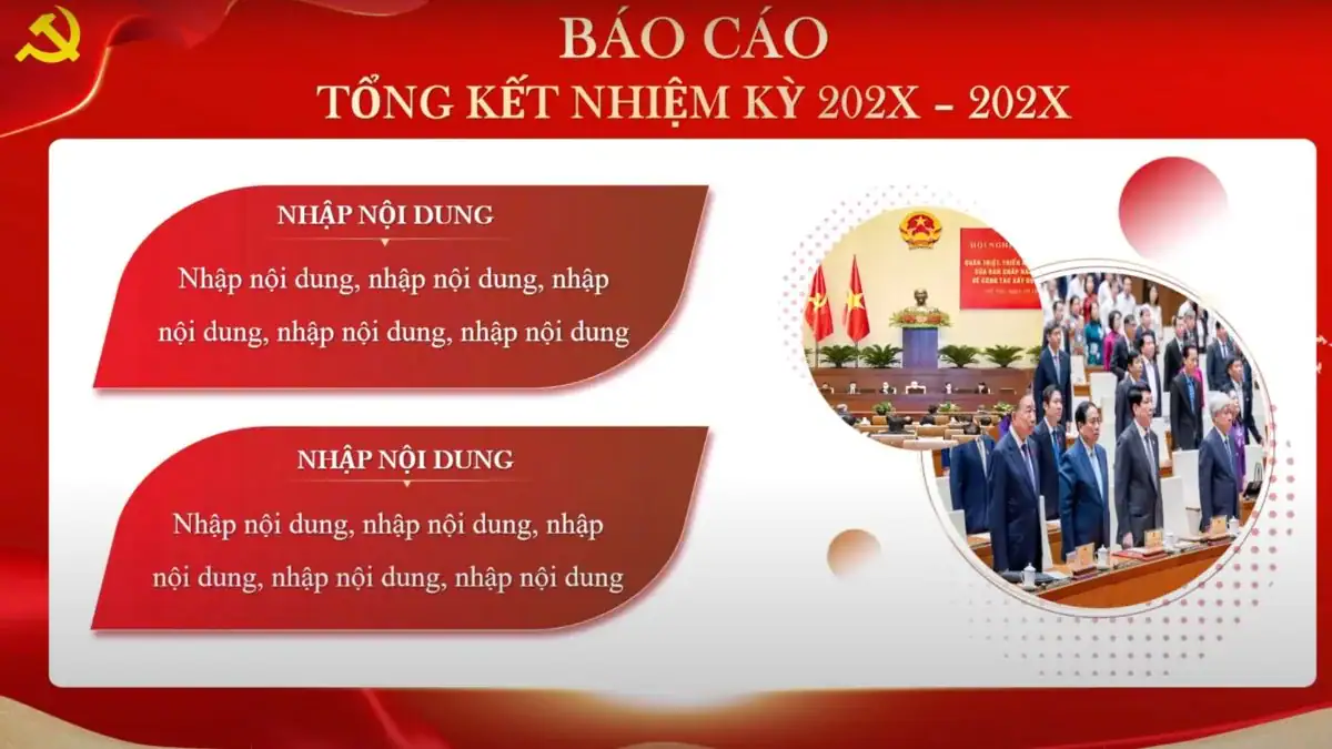 Slide báo cáo tổng kết hoạt động