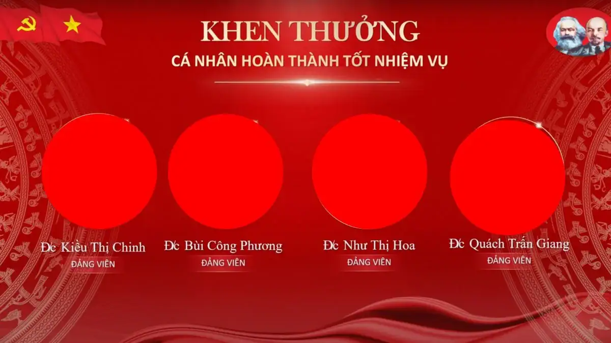Slide khen thưởng và tổng kết